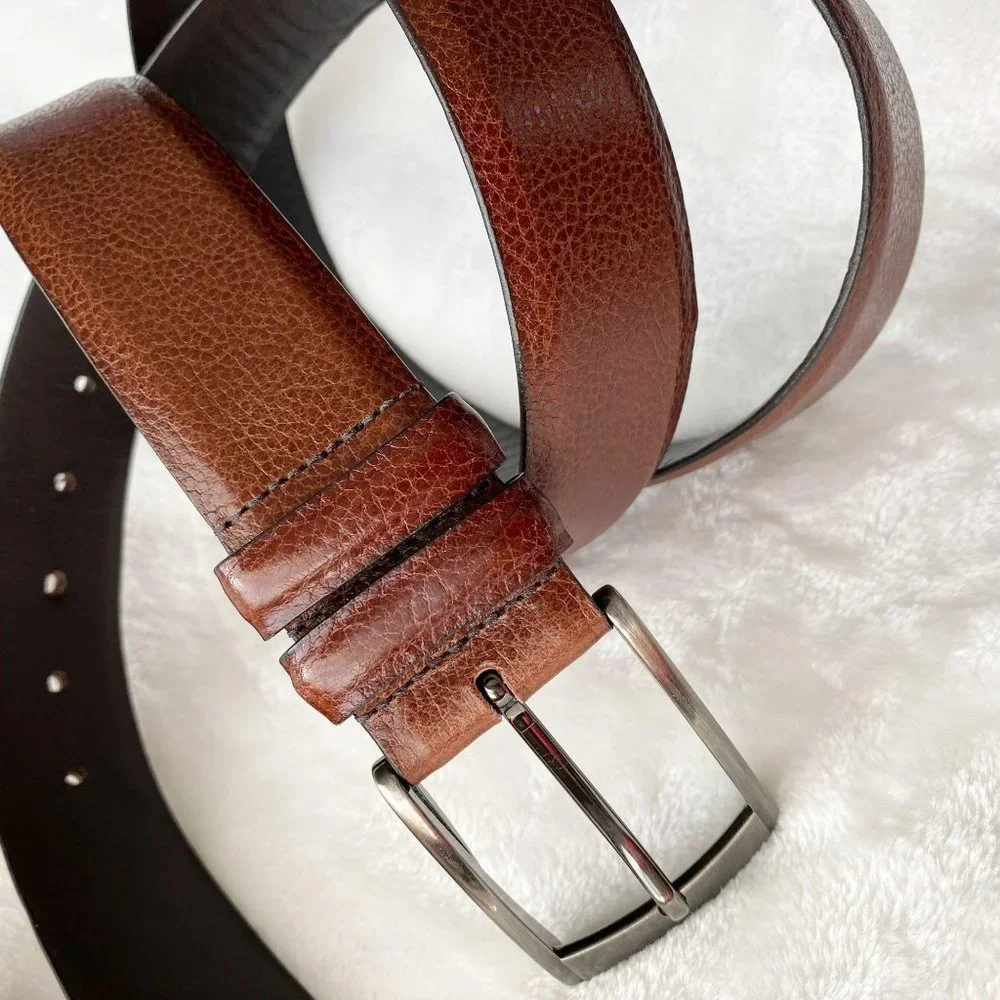 size‎ 50 Tulliani brown Italian calfskin leather belt mens